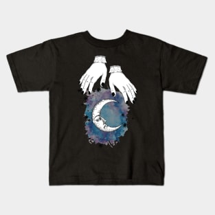 Moon and hand Boho T-shirt Kids T-Shirt